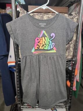 Pink Floyd Girls Size M 7/8 Graphic Cotton Blend Dress Medium